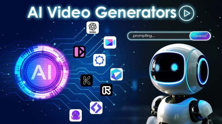 AI video generation technology concept