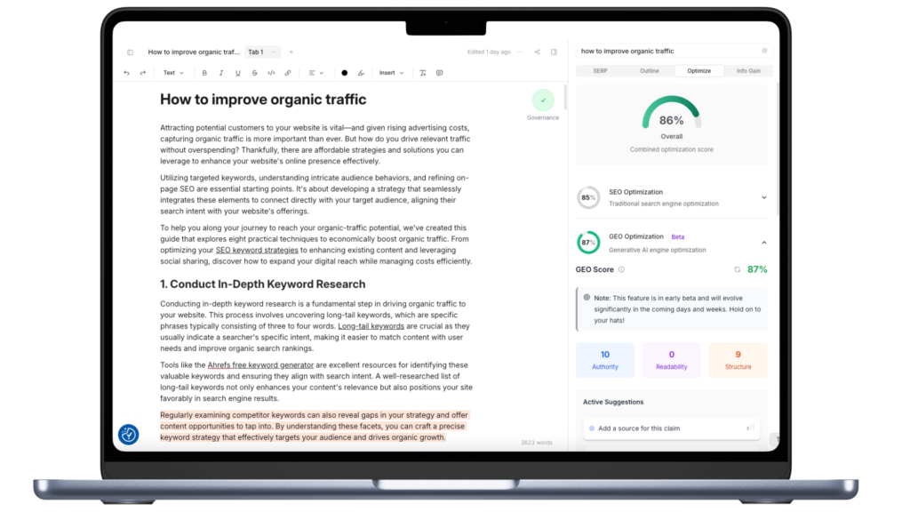 AI Content Tools: 4 SEO Strategies for 2025 Success 4 GEOscorelaptop 2