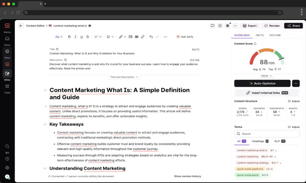 AI Content Tools: 4 SEO Strategies for 2025 Success 1 Contnet - SurferSEO