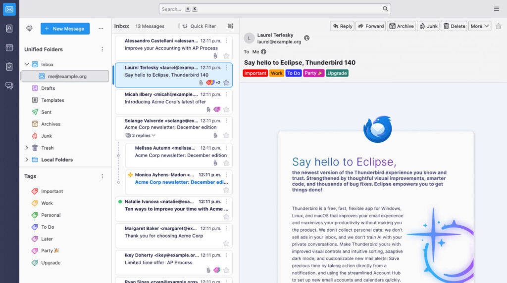 Marketing Email Clients: Command Your 2025 Productivity Now! 3 Email Client _ thunderbird